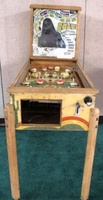 Image # 40348: Gold Mine Cabinet - Front View 
(The backglass is present but has so much paint peeling that very little artwork is left. Serial number 1729.)
