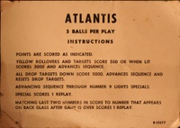 Image # 37948: Atlantis Instruction Card - 5 Ball Play