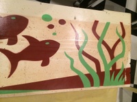 Image # 61753: Atlantis Cabinet - Before Cleaning 
(The metal side rail has been removed to show contrast.)