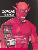 Image # 67221: Gorgar Flyer - Back 
(The plastic promotional record has been detached from this flyer.)