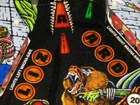 Image # 45313: Grand Lizard Playfield - Detail 
(This is a New Old Stock playfield in its crate from the manufacturer.)