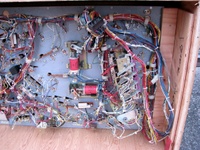 Image # 45317: Grand Lizard Under Upper Playfield 
(This is a New Old Stock playfield in its crate from the manufacturer.)