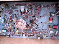 Image # 45318: Grand Lizard Under Middle Playfield 
(This is a New Old Stock playfield in its crate from the manufacturer.)