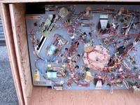 Image # 45319: Grand Lizard Under Lower Playfield 
(This is a New Old Stock playfield still in its crate from the manufacturer.)