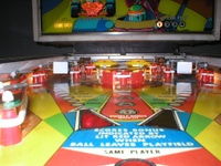 Image # 16797: Grand Prix Playfield - Ball View 
(The 'C' and 'D' drop targets are not original to this game.)