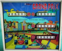 Image # 43160: Grand Prix Backglass 
(Serial number 286825.)