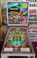 Image # 46503: Gulfstream Cabinet - Front View 
(The five purple spots near the flippers are not original to this game.)