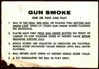 Image # 67005: Gun Smoke Instruction Card