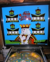 Image # 63863: Aces & Kings Prototype Backglass 
(Serial number 71396.)