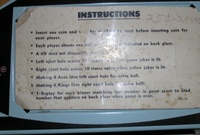 Image # 63870: Aces & Kings Instruction Card - Replay Mode 
(Serial number 71396.)