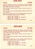 Image # 5299: Auto Race Instruction/Score Cards