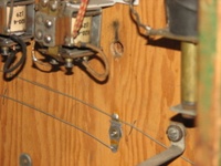 Image # 38950: Auto Race Game Over Lamp Hole 
(Note there are no lamp wires installed to this hole. Serial number E14989AR.)