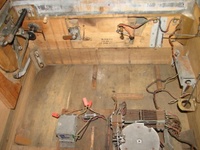 Image # 69505: Auto Race Inside Cabinet - Front 
(The coin mechanism is missing from the coin door. Serial number E14989AR.)