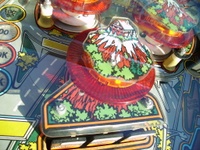 Image # 31820: Harley-Davidson (1st production run) Playfield - Detail 
(Serial number I656432.)