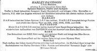 Image # 31829: Harley-Davidson (1st production run) German Instructions 
(From a game with serial number I656432.)