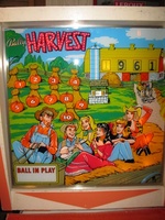 Image # 52535: Harvest Backglass 
(Serial number HA-1143.)