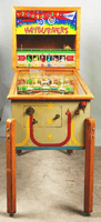 Image # 79168: Hayburners Cabinet - Front View 
(The background scene is missing from the backbox animation area.)