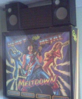 Image # 27948: Heavy Metal Meltdown Boombox Radio Topper 
(Topper has approximately 20 red lights which strobe to the music soundtrack.)