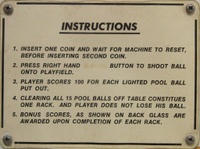 Image # 59187: Hi-Score Pool Instruction Card