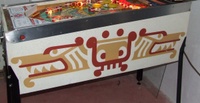 Image # 46890: Aztec Cabinet - Right 
(The spinning target is not original to this game.)