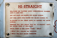 Image # 80969: Hi Straight Instruction Card