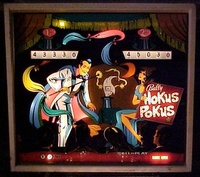 Image # 14013: Hokus Pokus Illuminated Backglass - Over The Top