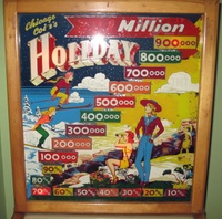 Image # 66337: Holiday Backglass 
(Serial number 41326.)