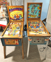 Image # 78093: Hot Diggity Cabinet - Relative Size 
(The game on the right is Williams 1959 'Rocket'.)
