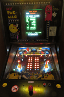Image # 75666: Baby Pac-Man Illuminated Playfield 
(Photographed at an arcade.)