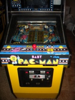 Image # 46456: Baby Pac-Man Cabinet - Lower Front 
(Serial number 9130.)