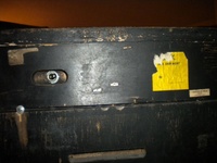 Image # 46460: Baby Pac-Man Cabinet - Rear Detail 
(Serial number 9130.)