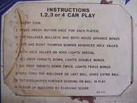 Image # 30781: Hoe Down Instruction Card