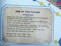 Image # 70034: Hyde Park Sample Game - Instruction Card 
(Serial number 01014 S.)