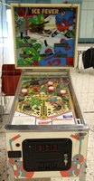 Image # 65167: Ice Fever Cabinet - Front View 
(The white pop bumper caps shown here are not original to this game.)