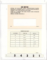 Image # 5340: Ice-Revue Production Game Instruction Cards (4 outlanes) 
(This game was made in two versions, having either 4 or 6 outlanes. These instruction cards are for the 4 outlane version of the game.)