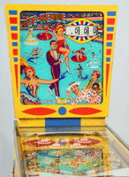 Image # 74990: Ice-Revue Sample Game - Backglass 
(Serial number may be either 01005 S or 01006 S.)