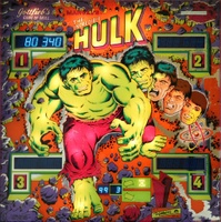 Image # 56724: The Incredible Hulk Illuminated Backglass