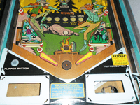 Image # 77262: Jackpot Early Production Lower Playfield 
(Serial number 94083.)