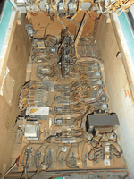 Image # 77268: Jackpot Early Production Inside Cabinet 
(One wire has detached from the knocker coil. Serial number 94083.)