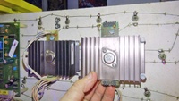 Image # 69881: Jacks to Open Test Game - Hand Built Power Supply 
(The hand-built power supply is on the left. On the right is a taller production power supply.)