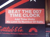 Image # 29324: James Bond 007 Timed Game Sticker