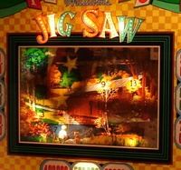 Image # 32828: Jig Saw Illuminated Backglass - Detail