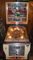 Image # 57142: Joker Cabinet - Front View 
(The post between the flippers is not original to this game.)