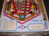 Image # 32831: Joker Poker Illuminated Lower Playfield