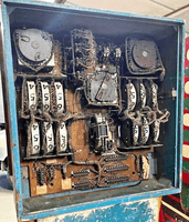 Image # 83382: Jubilee Inside Backbox 
(The cabling from the playfield and lower cabinet are not shown plugged into the backbox jacks.)