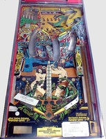 Image # 14366: Jungle Lord Early Production Playfield 
(This game has serial number 467034.)