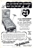 Image # 54246: Just 21 Coin Machine Journal Ad 
(Coin Machine Journal, February 1950, page 36)