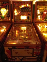 Image # 46774: Kewpie Doll Cabinet - Front View 
(The two passive bumpers at the top have their rubber rings positioned differently than in the game flyer. Serial number 29248.)