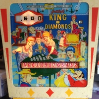 Image # 61973: King of Diamonds Sample Game - Illuminated Backglass 
(Serial number 01028 S.)