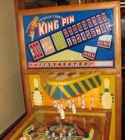 Image # 54336: King Pin Backglass 
(Serial number 23304.)